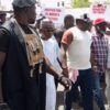 Hundreds of protesters