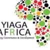 YIAGA Africa logo with a colorful dotted map of Africa and the tagline Democracy, Governance & Development
