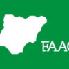 Green background with a white map outline of Spain and the letters FAAC to the right (logo).