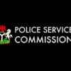 Police Service Commission logo with crest on the left and the text POLICE SERVICE COMMISSION on a black background.”] ,