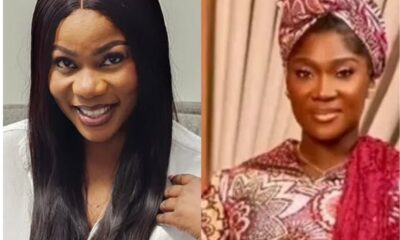 Two women side by side: left with long black hair and a white top, smiling; right wearing pink patterned traditional attire with a headwrap.