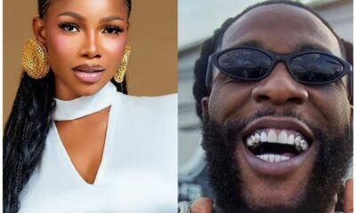 Left: stylish woman with cornrowed hair, large gold earrings, wearing a white top. Right: man with sunglasses and a big smile showing grills.