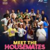 Group photo of Big Brother Naija housemates posing together with a bold 'MEET THE HOUSEMATES' title at the bottom.