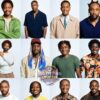 Collage of twelve men posing for a Big Brother Updates image, with diverse outfits and colors; a central logo reading 'Big Brother Updates' overlaps the lower center.