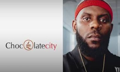 Chocolate City logo on the left, a man with a red headband on the right