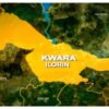 Map highlighting Kwara and Ilorin in yellow within Nigeria, with neighboring states Oyo, Osun, and Niger labeled nearby.