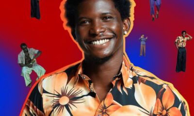 Big Brother Naija poster featuring Martins in a bright floral shirt, with 'EVICTED MARTINS' text.