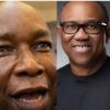 Split image of two men: left is a close-up of a smiling older man, right is a man with glasses and a black shirt, also smiling.